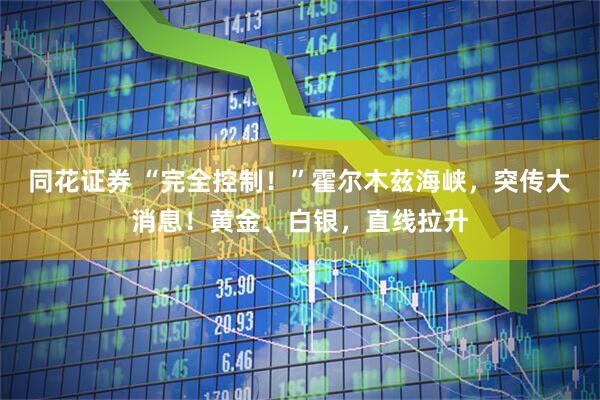 同花证券 “完全控制！”霍尔木兹海峡，突传大消息！黄金、白银，直线拉升