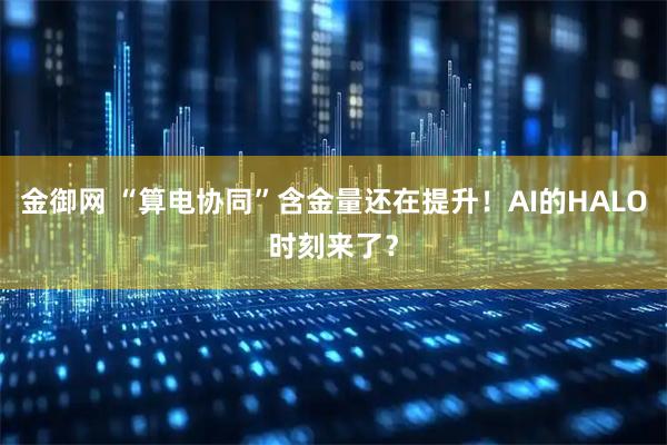 金御网 “算电协同”含金量还在提升！AI的HALO时刻来了？
