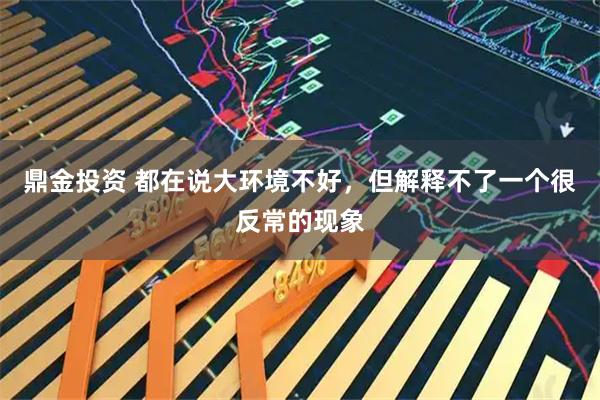鼎金投资 都在说大环境不好，但解释不了一个很反常的现象