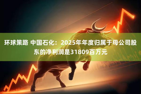 环球策路 中国石化：2025年年度归属于母公司股东的净利润是31809百万元