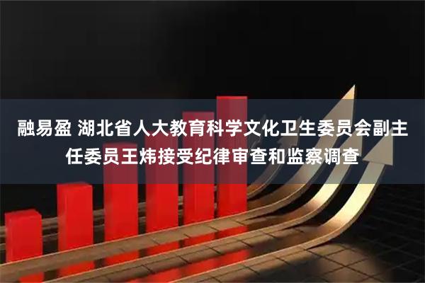 融易盈 湖北省人大教育科学文化卫生委员会副主任委员王炜接受纪律审查和监察调查